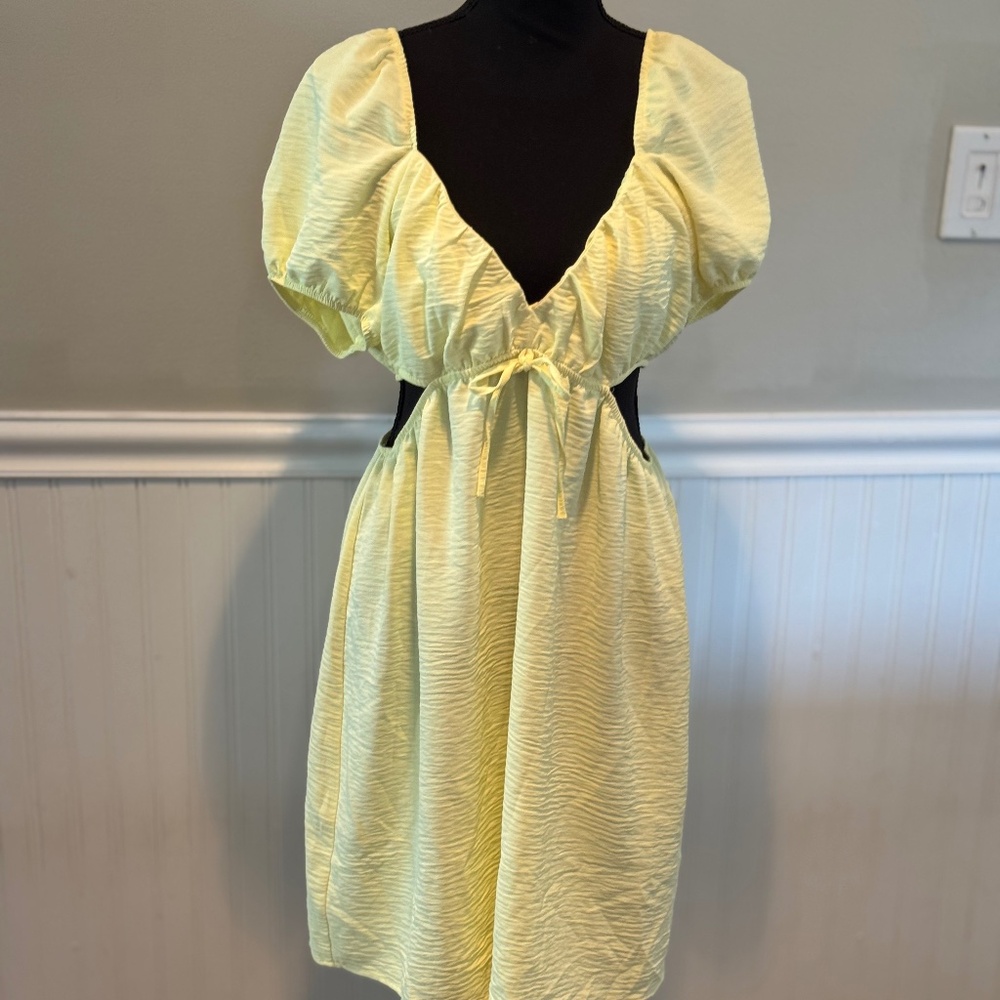 Love Tree Yellow Mini Dress